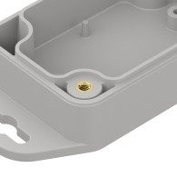 ZP60.40.30UJ TM PC - Obudowa plastikowa ZP60.40.30 jasna z uszami i z tulejkami mosiężnymi PC