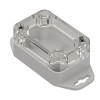 ZP60.40.30UJp TM PC - Plastic enclosure ZP60.40.30 lightgray, transparent lid with gasket and brass bushing PC