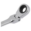 YT-1678 Klucz płasko-oczkowy z grzechotką i przegubem 12mm
