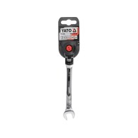 YT-1678 Klucz płasko-oczkowy z grzechotką i przegubem 12mm