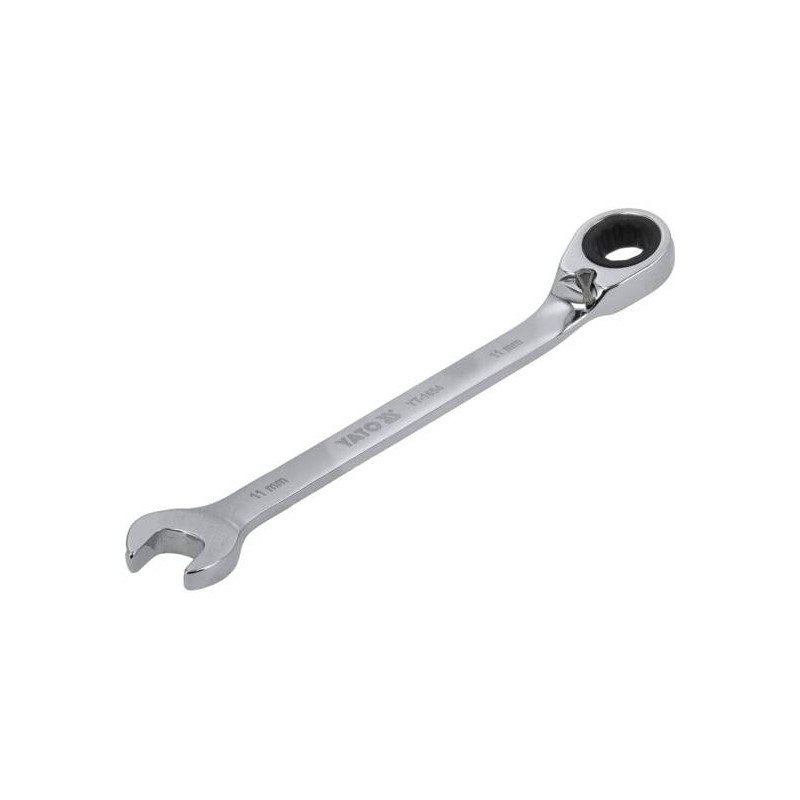 Ключ ріжковий із тріскачкою YT-1654 на 11 мм