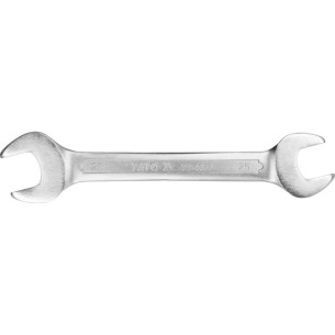 YT-0377 Double open end spanner polished head 25x28 mm