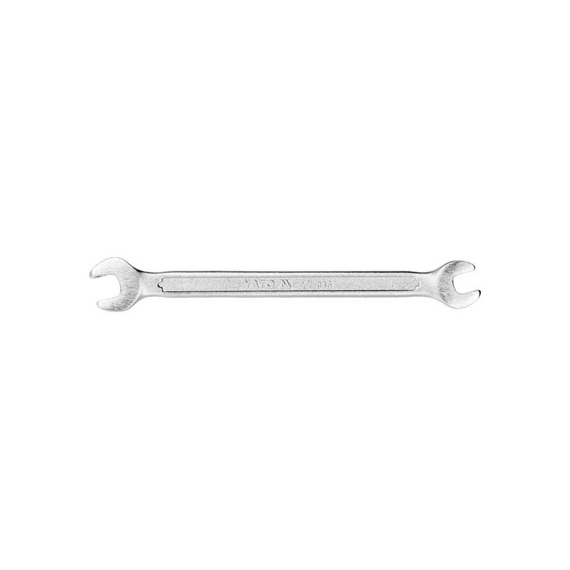 YT-0367 Double open end spanner polished head 6x7 mm
