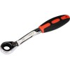 YT-02372 Klucz oczkowy odgięty z grzechotką 10mm
