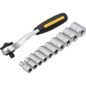 Vorel - 58600 Grzechotka 1/4" z nasadkami CRV-11cz.