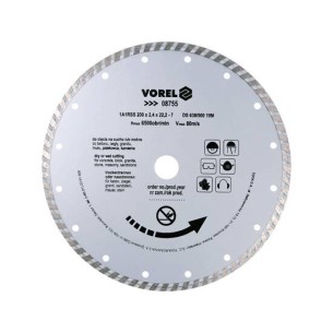 Vorel - 08755 Tarcza diamentowa 230mm /turbo/