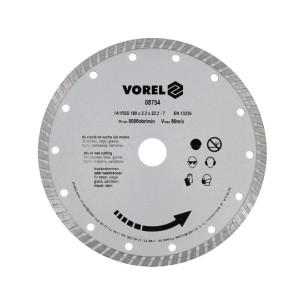 Vorel - 08754 Tarcza diamentowa 180mm /turbo/