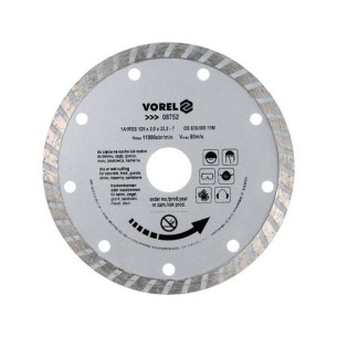 Vorel-08752 Diamond blade turbo - 125mm