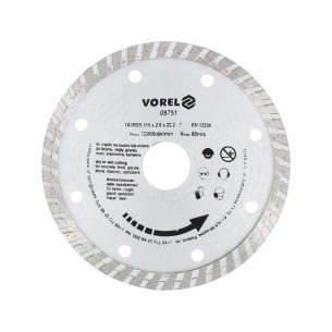 Tarcza diamentowa 115mm /turbo/ Vorel - 08751