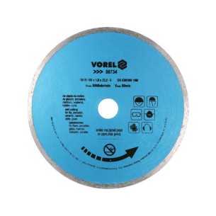 Vorel-08734 Diamond blade continious rim - 180mm