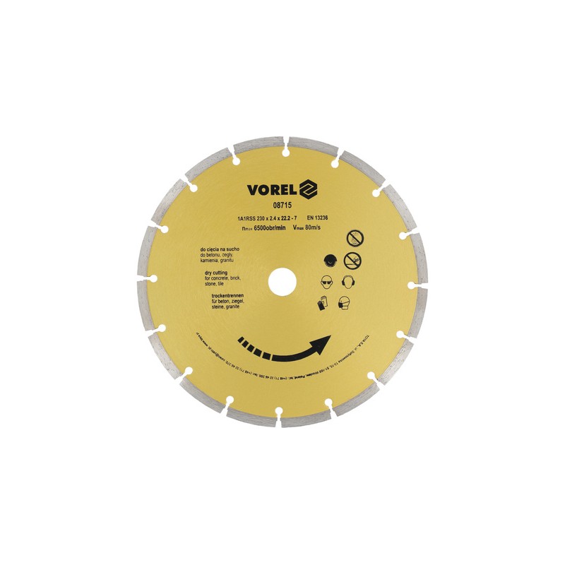 Vorel-08715 Diamond blade segment - HS 230mm