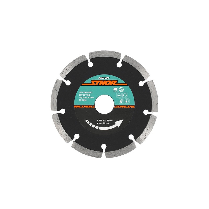 Tarcza diamentowa "segment" - HS 125mm Sthor - 08781