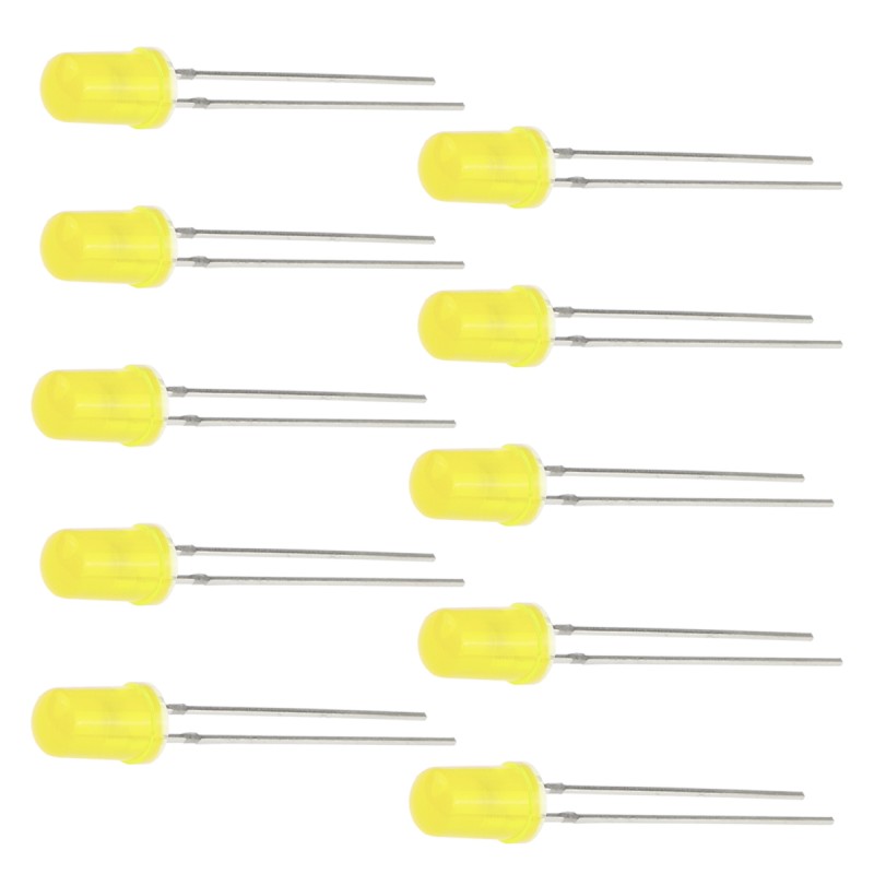 LED 5mm yellow - 10 pcs.