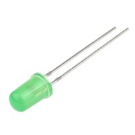 LED 5mm green - 10 pcs.