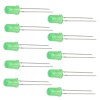 LED 5mm green - 10 pcs.