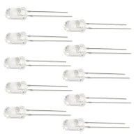 LED 5mm white - 10 pcs.