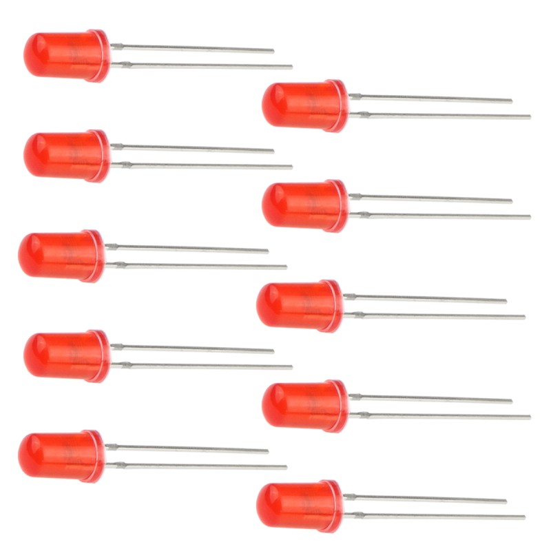 LED 5 mm RED - 10 pcs.