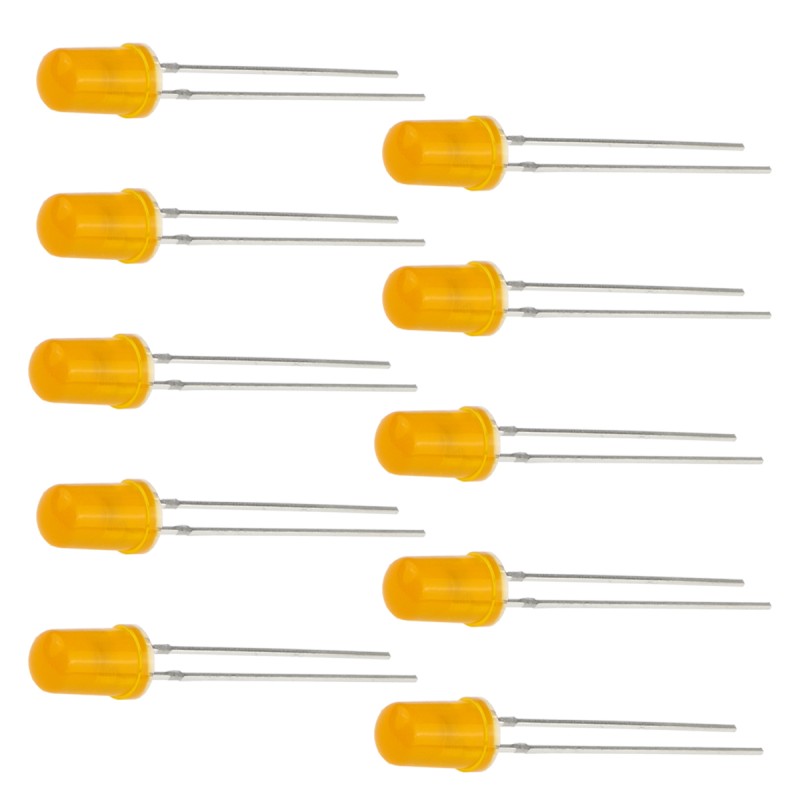 LED 5mm orange - 10 pcs.