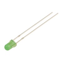 LED 3mm green - 10 pcs.