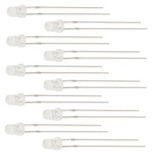 LED 3mm white - 10 pcs.