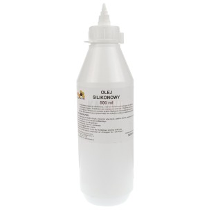 Silicone oil 500 ml, plastic bottle with oil can