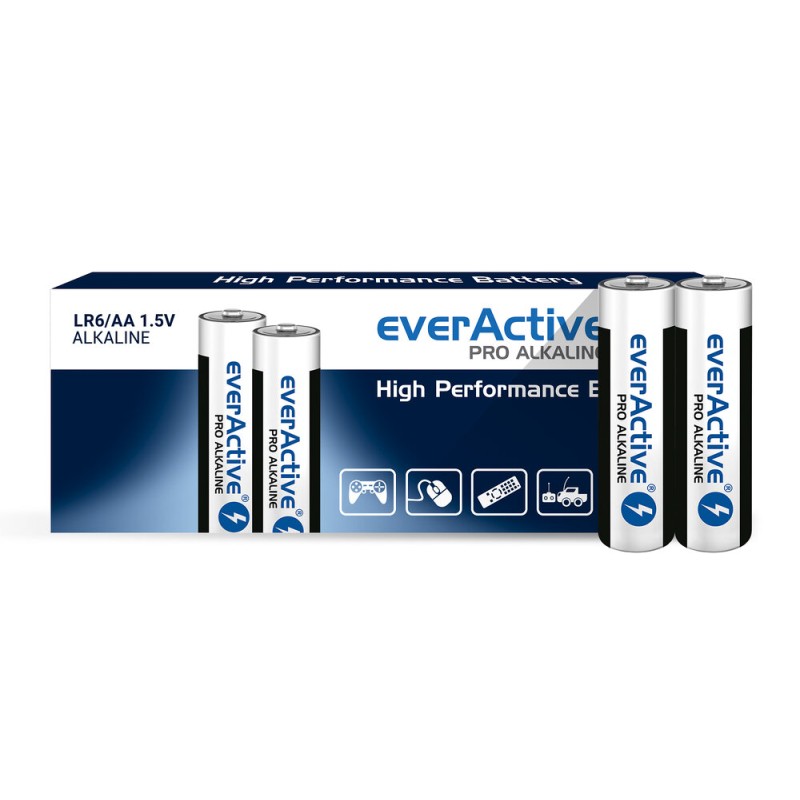Щелочные батарейки AA/LR6 everActive Pro – 10 шт. (коробка)