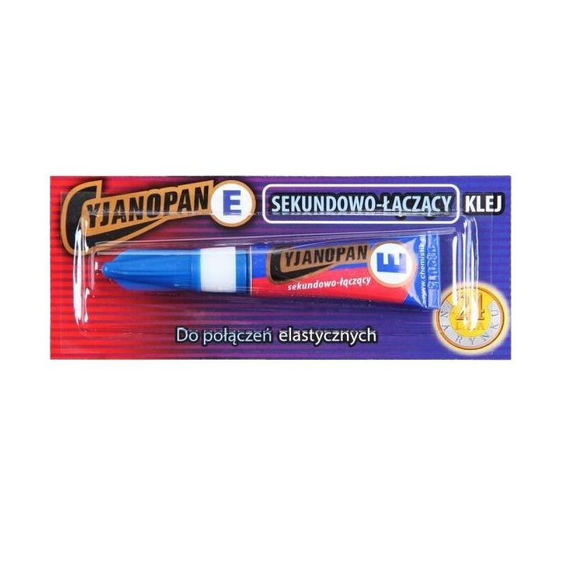 Klej CYJANOPAN 2g E do połączeń elastycznych Klej CYJANOPAN 2g E do połączeń elastycznych