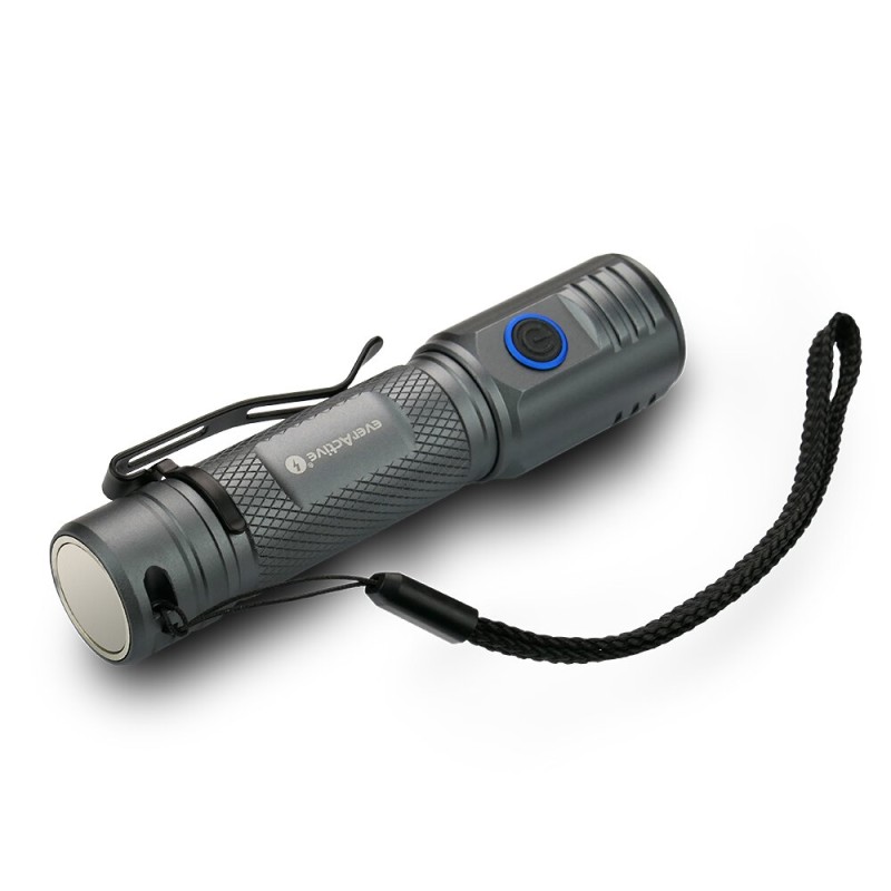 Светодиодный ручной фонарик everActive FL-2000R Buddy, 2000 лм, аккумуляторный, USB-C