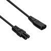 Power Cable Akyga AK-RD-08A Extension Eight CCA IEC C7 / IEC C8 1.5m