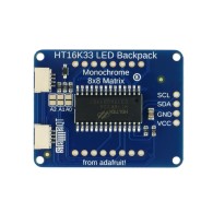 STEMMA QT 1.2" 8x8 LED Matrix Backpack - module with I2C driver for 8x8 LED matrix displays