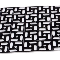 Swirly Aluminum Mounting Grid - aluminum mounting plate