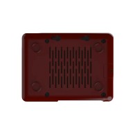 Argon NEO - black/red aluminum alloy case for Raspberry Pi 5 with built-in cooling fan, removable top cover