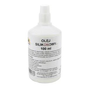 Olej silikonowy 100ml, plastikowa butelka z zakraplaczem