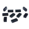 PBD14S-Contact strip 2.54mm, straight 2x7, black - 10 pcs.