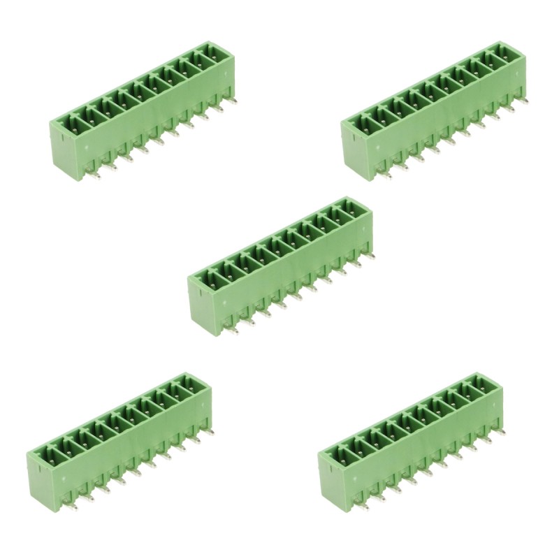 KF2EDGR - Male terminal block, angled, 10-pin, pitch 3.5 mm - 5 pcs.