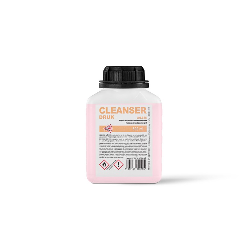 Cleanser Druk 500ml - preparat do czyszczenia płytek drukowanych