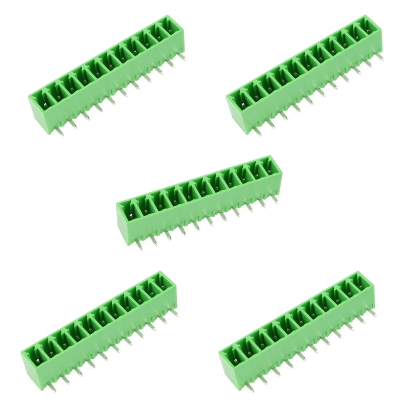 15EDGRC-3.81-11P - Listwa zaciskowa męska, kątowa, 11-pin, raster 3,81 mm - 5 szt.