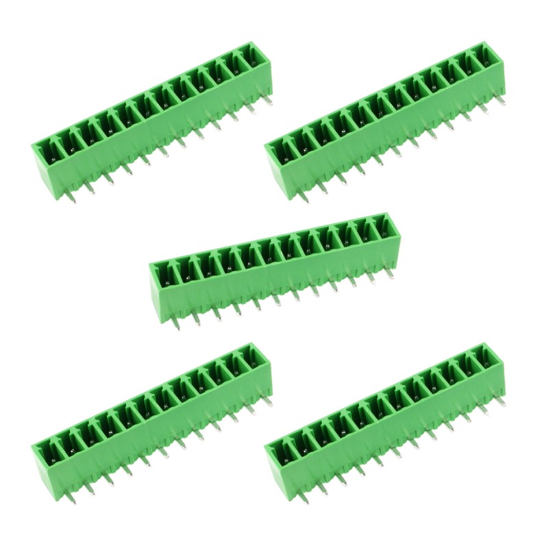 15EDGRC-3.81-12P - Male terminal block,  angled, 12-pin, pitch 3.81 mm - 5 pcs.