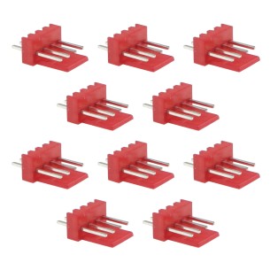 WF04S-RED-4-pin male straight plug - 10 pcs.