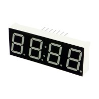 Red 7-segment clock display - 0.56" digit height