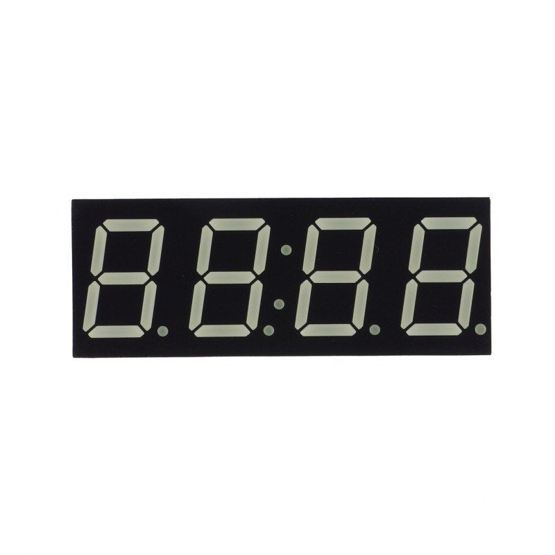 Red 7-segment clock display - 0.56" digit height