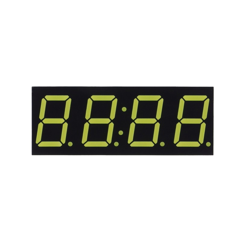 White 7-segment clock display - 0.56" digit height