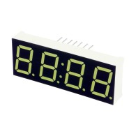 White 7-segment clock display - 0.56" digit height