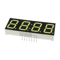 White 7-segment clock display - 0.56" digit height