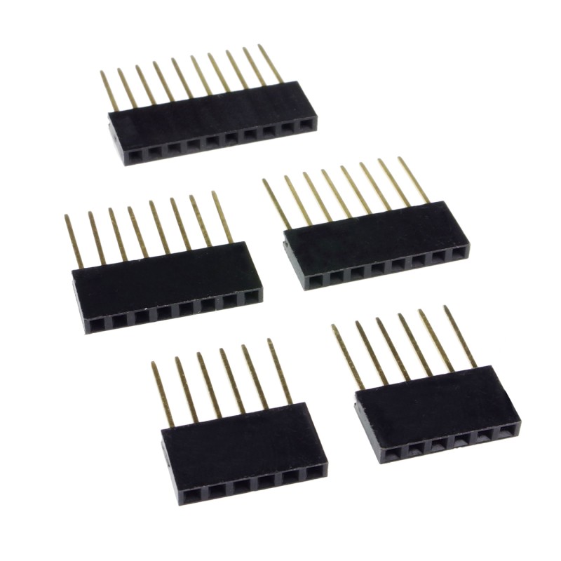 Stackable 0.100" Female Header Set for Arduino Shields