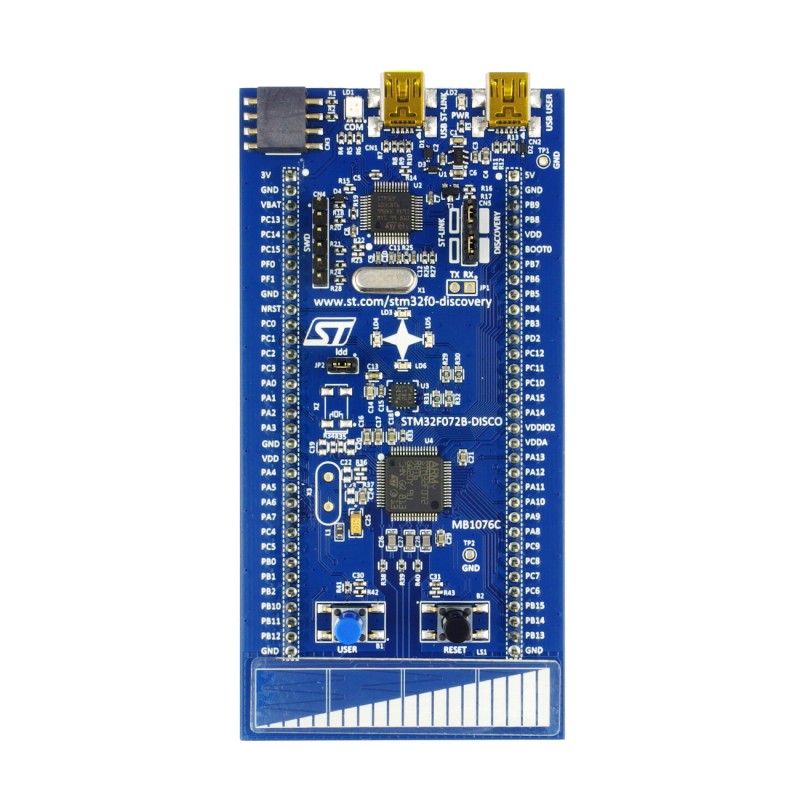 STM32F072B-DISCO - starter kit with a microcontroller from the STM32 family (STM32F072)