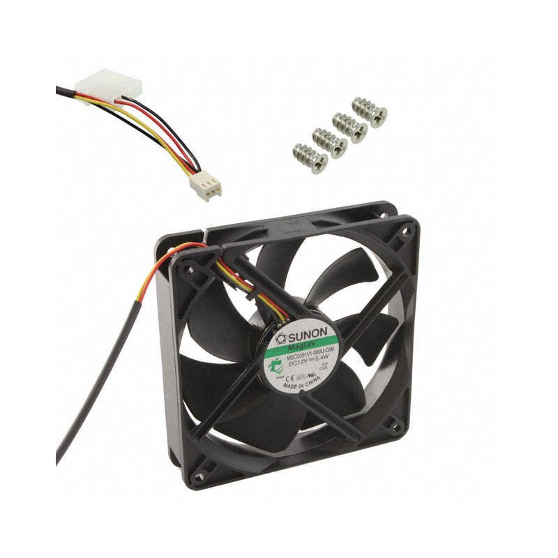 DC axial fan 5,4W 120x120x25 mm