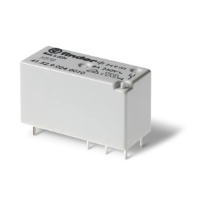 Electromagnetic relay DPDT, 5V DC, 8A/250VAC, Finder 41.52.9.005.0010