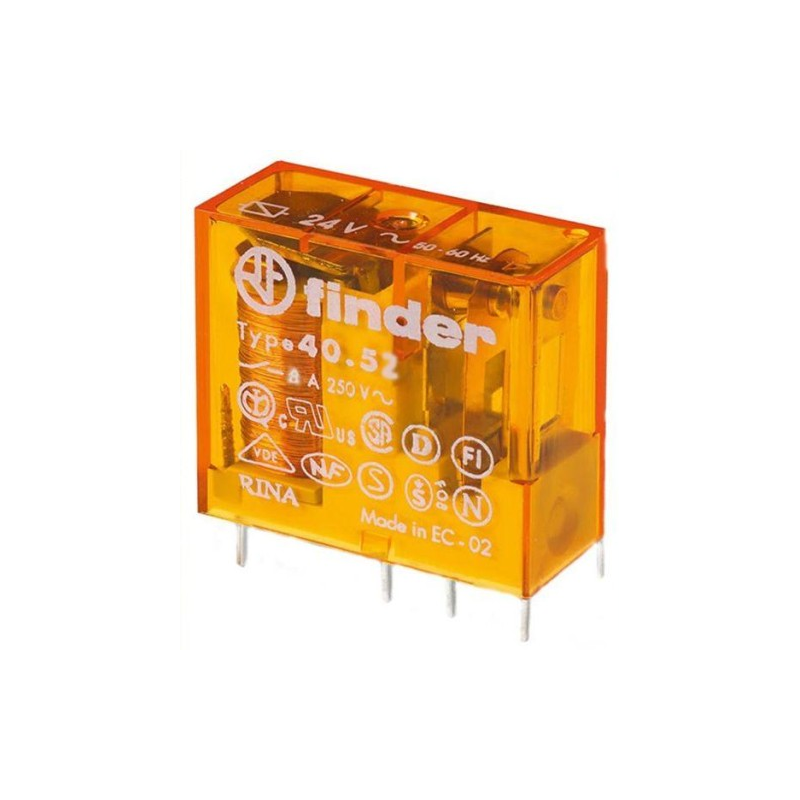 Przekaźnik elektromagnetyczny DPDT, 110V AC, 8A/250VAC, Finder 40.52.8.110.0000