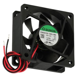 DC axial fan 1,25W 60x60x25 mm